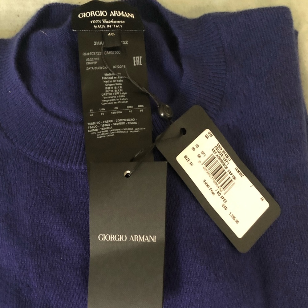 New Giorgio Armani sweater